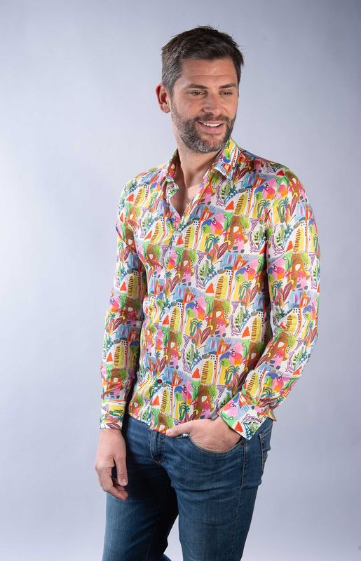 Chemise en Voile de coton fantaisie La Cible Rouge