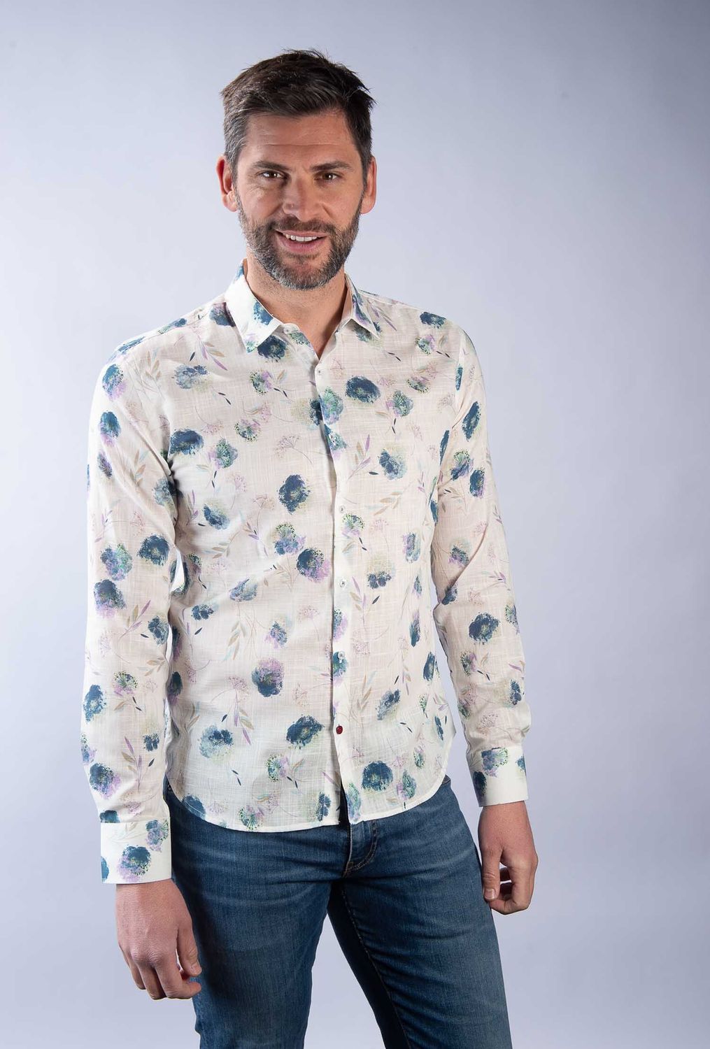 ​Chemise Voile de coton floral La Cible Rouge