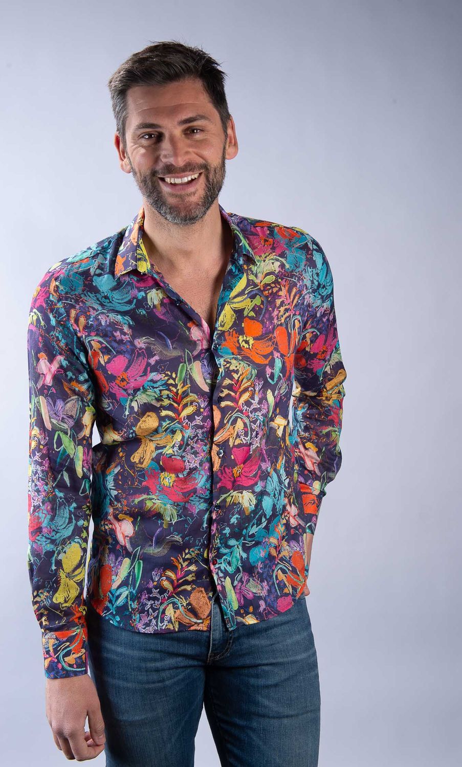 Chemise pur Voile de coton à motif La Cible Rouge