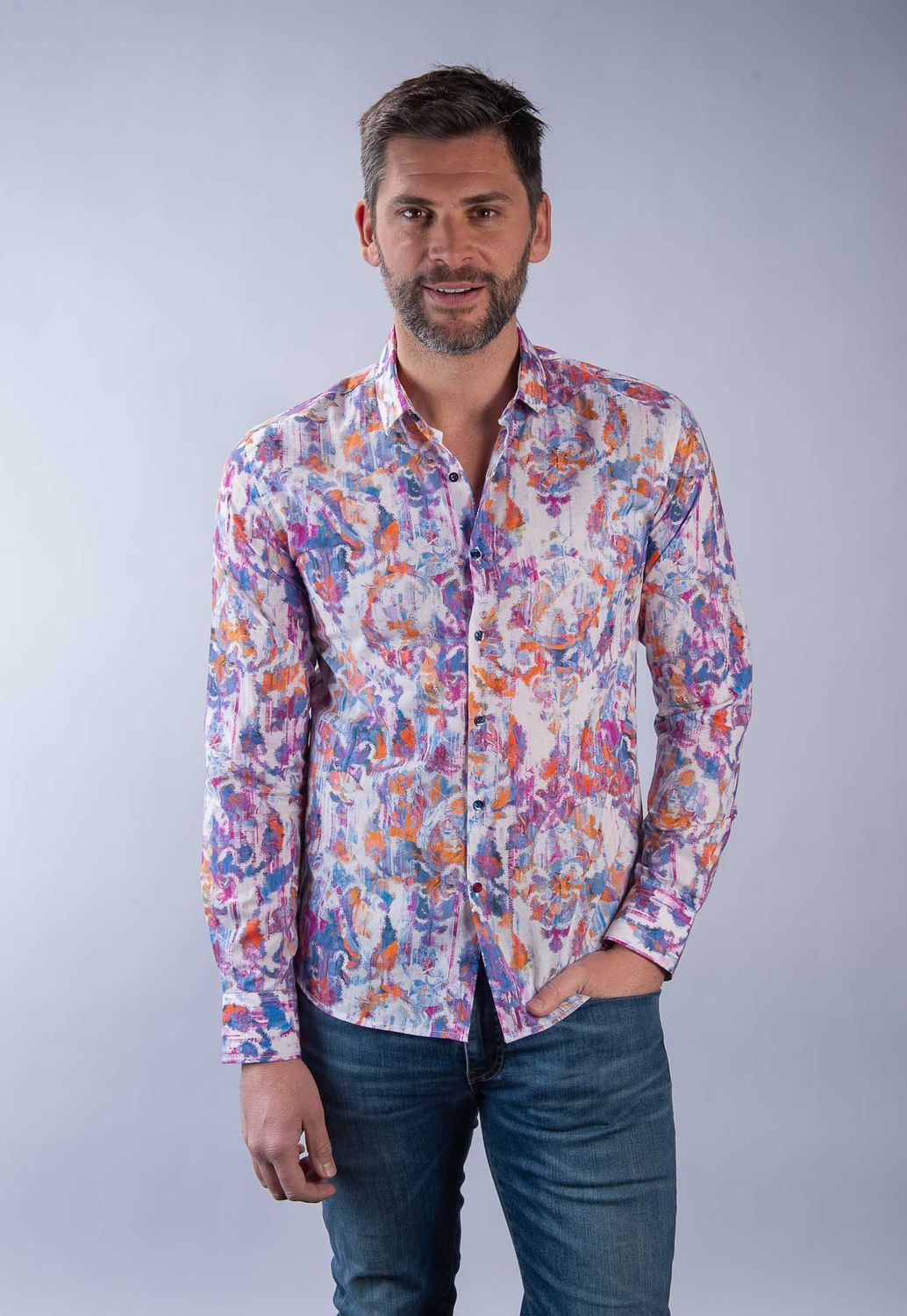 Chemise La Cible Rouge en Voile de coton fantaisie