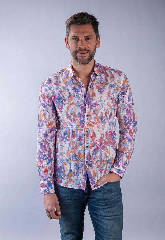Chemise La Cible Rouge en Voile de coton fantaisie
