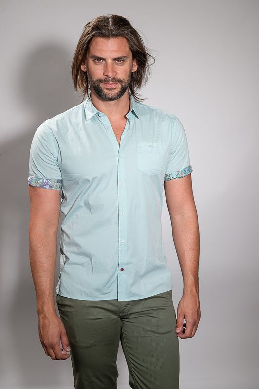 Chemisette en voile de coton stretch La Cible Rouge
