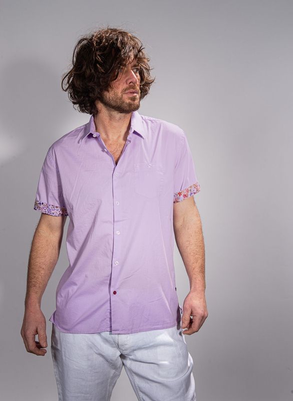 ​Chemisette en voile de coton stretch La Cible Rouge