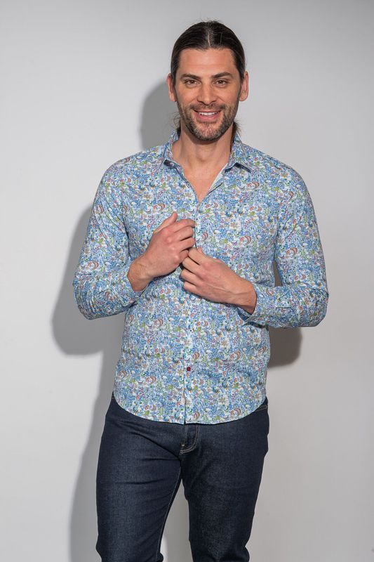 Chemise stretch confort en popeline La Cible Rouge