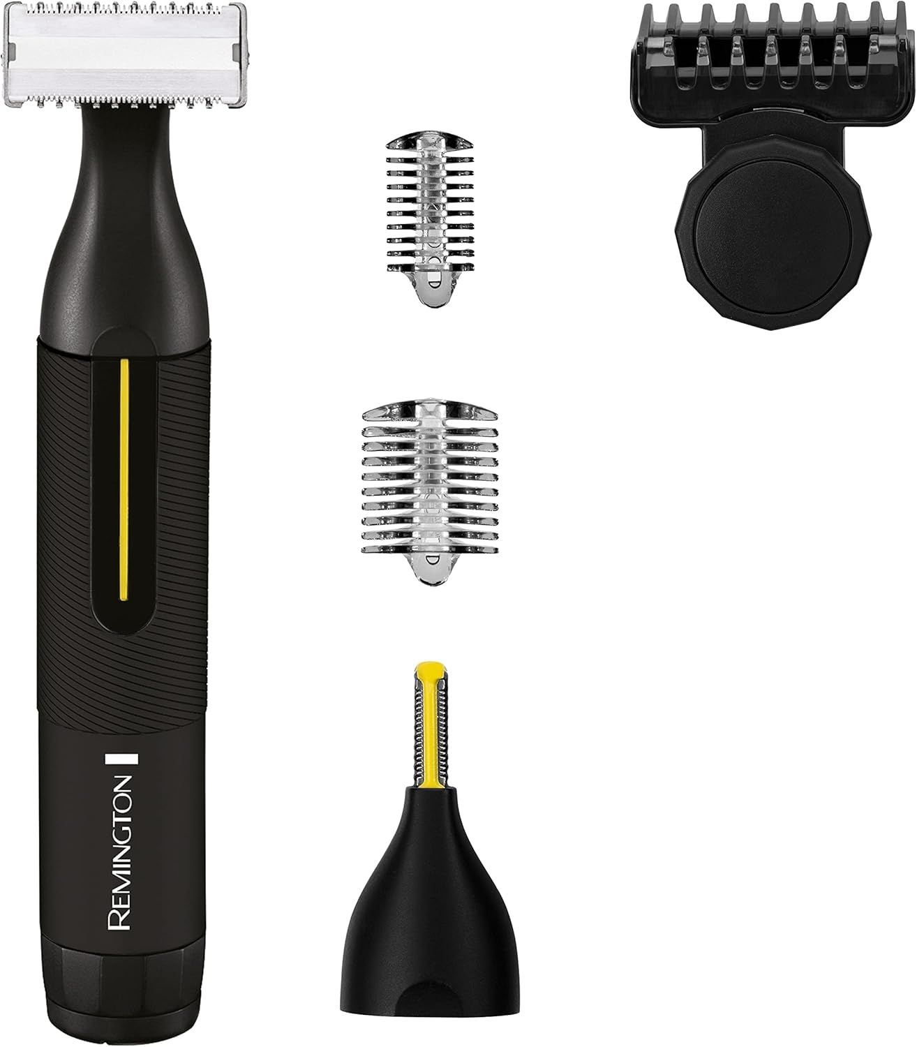 Remington Rasoio e Rifinitore di Precisione Omniblade, Filo Pelle, Una Lama + 2 Rifinitori + Pettini Regolabarba , Ricaricabile, 100% Resistente all'acqua, Precision HG4001 Remington Rasoio e Rifinitore di Precisione Omniblade, Filo Pelle, Una Lama + 2 Rifinitori + Pettini Regolabarba , Ricaricabile, 100% Resistente all'acqua, Precision HG4001