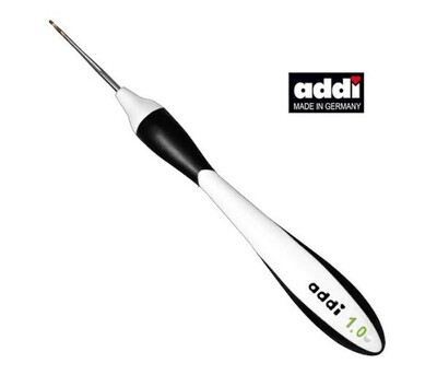 Крючок, вязальный с эргономичной пластиковой ручкой Addi Swing 16 см