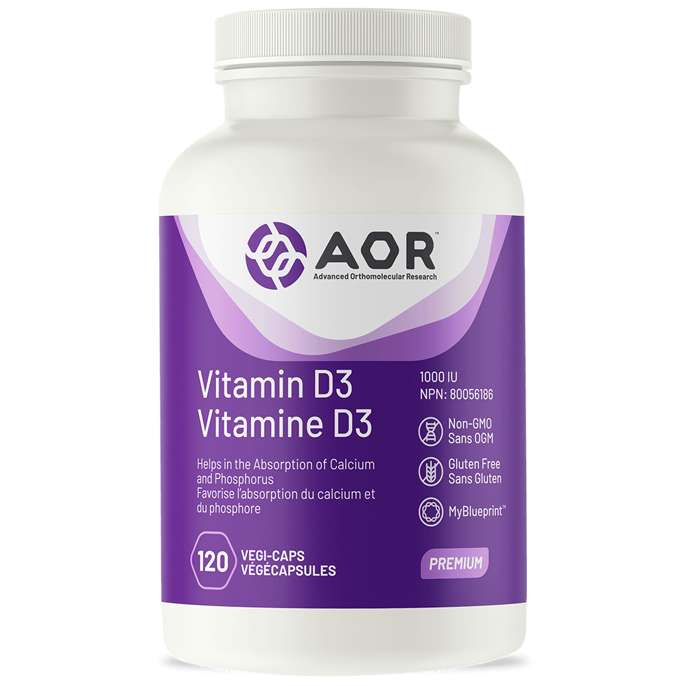 AOR - Vitamin D3 - 120 Vegi-Caps