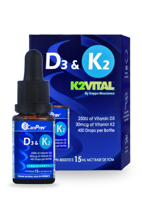 195404 CanPrev - Vitamin K2 &amp; D3 Drops - 15ml