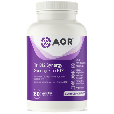 AOR - Tri B12 Synergy - 60 Lozenges