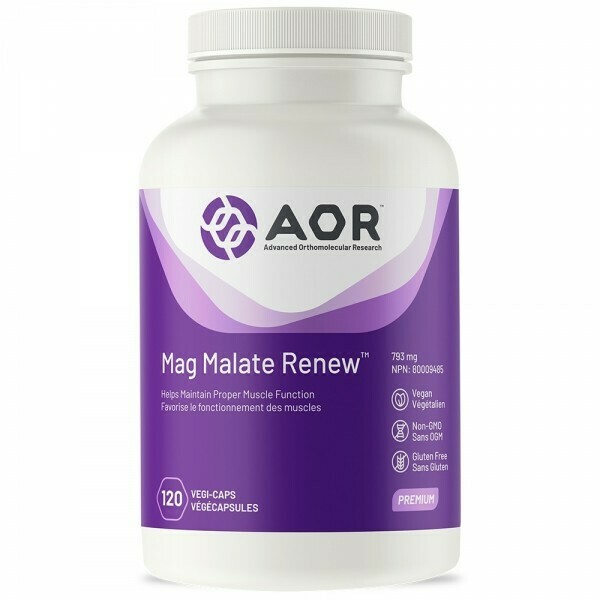 AOR - Mag Malate Renew - 120 Vegi-Caps