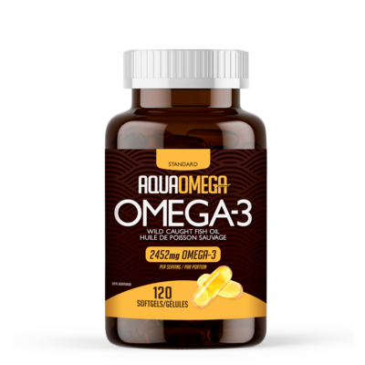 656340 AquaOmega - Standard Omega-3 - 120 Soft Gels 
