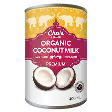 186225 Cha&#39;s - Coconut Milk - Organic 400ml