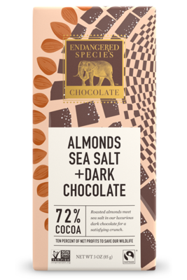 Endangered Species - Dark Chocolate w/Sea Salt &amp; Almonds