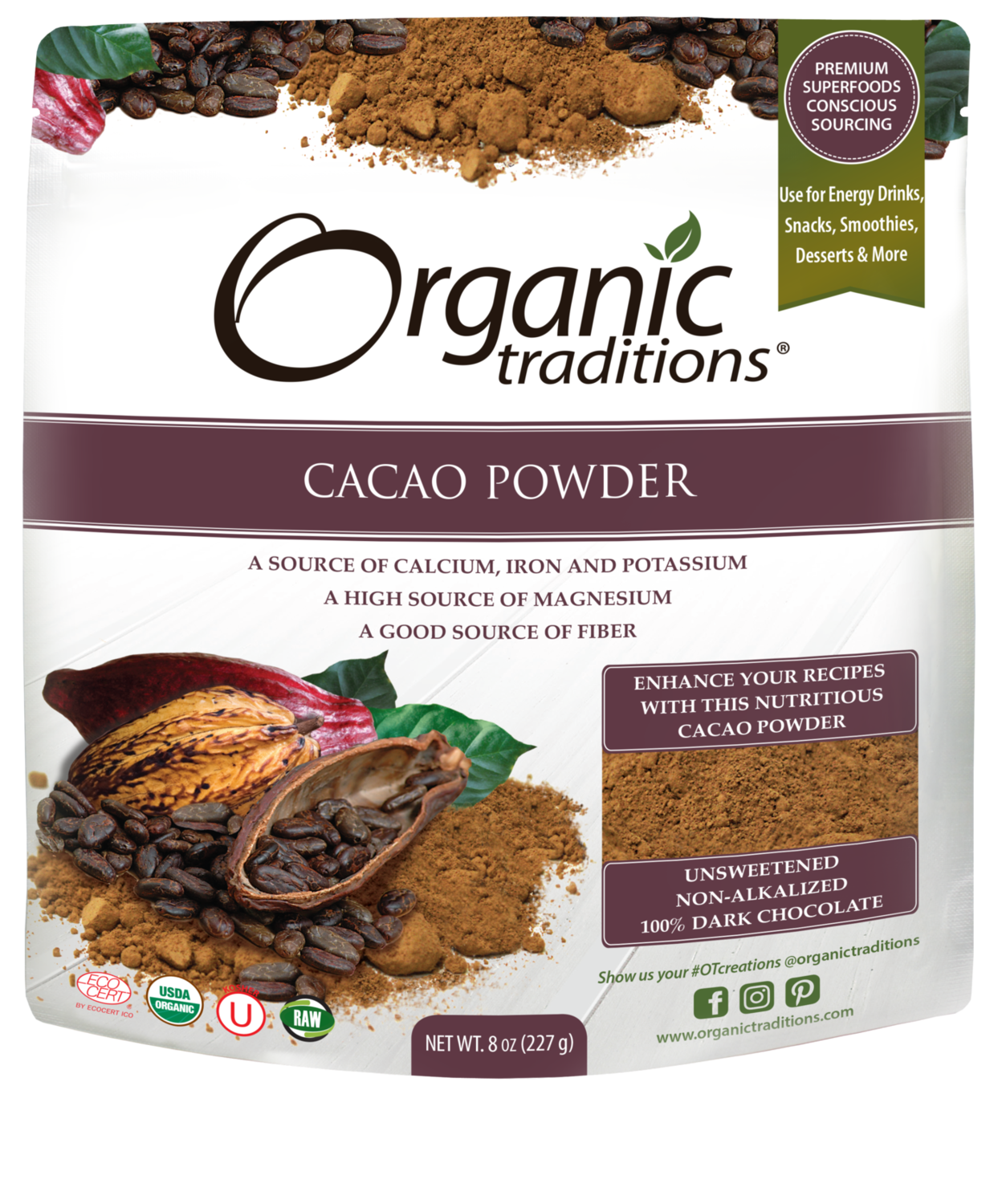 690255 Organic Traditions - Cacao Powder