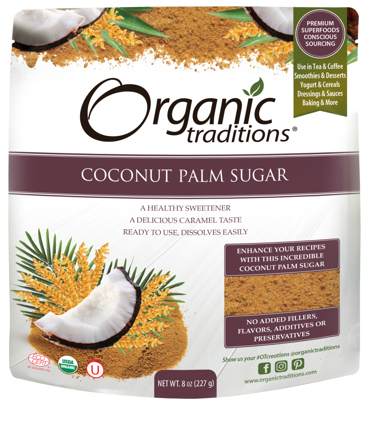 Organic Traditions - Coconut Palm Sugar (454g)