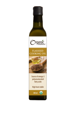 Organic Traditions - Flaxseed Cooking Oil - 500 ml