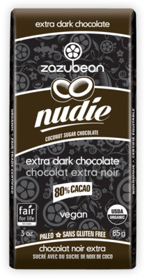 Zazubean - Nudie Extra Dark Choc - 80%