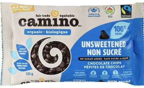 Camino - Unsweetened Chocolate Chips (225g) Camino - Unsweetened Chocolate Chips (225g)