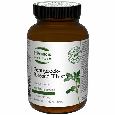 St.Francis Herb Farm - Fenugreek + Blessed Thistle (60 VegiCaps)