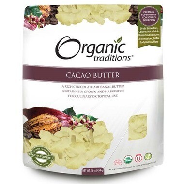 690259 Organic Traditions - Cacao Butter - 454g