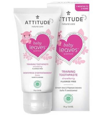 Attitude - Baby Leaves - Training Toothpaste - Strawberry