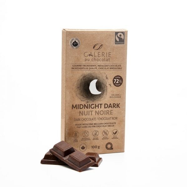 Galerie au Chocolat - Midnight Dark Chocolate Bar (100g)