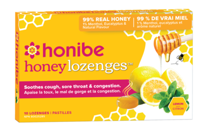 Honibe - Lemon Honey Lozenges (10) Honibe - Lemon Honey Lozenges (10)
