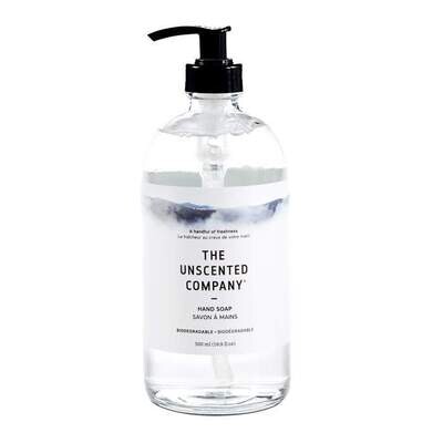 The Unscented Company - Hand Soap (Glass Bottle)