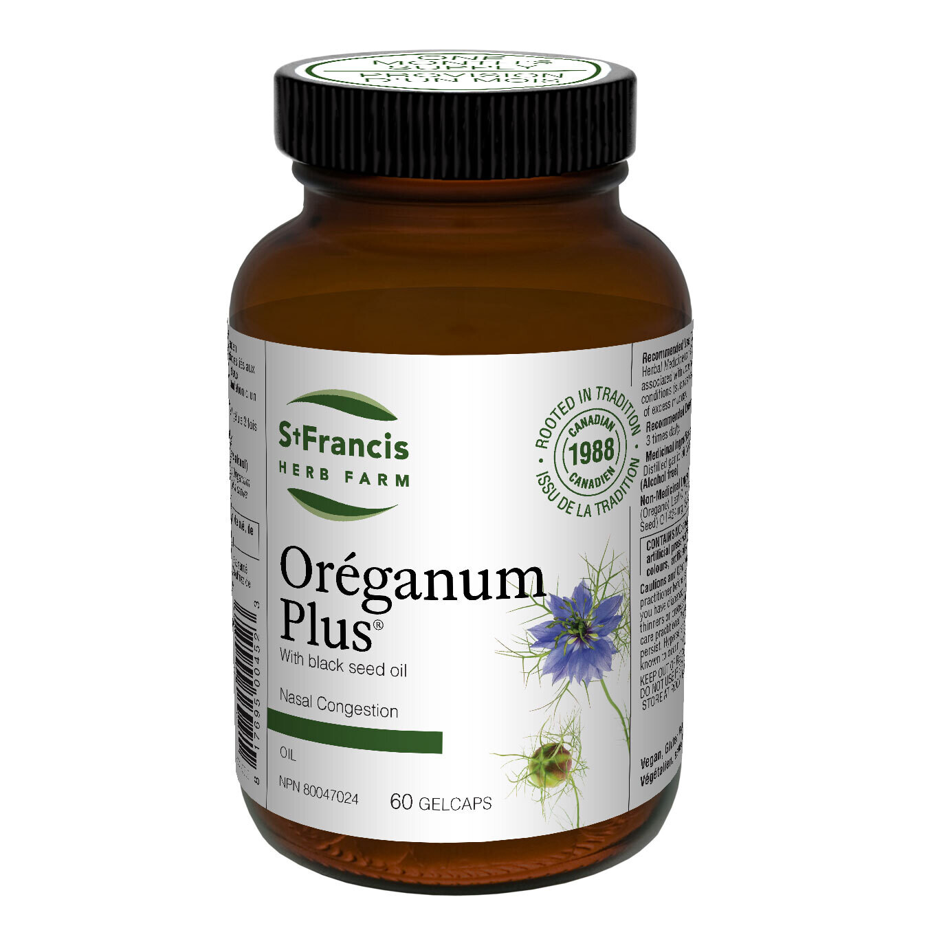 St. Francis Herb Farm - OreganumPlus - 60 Gel Caps