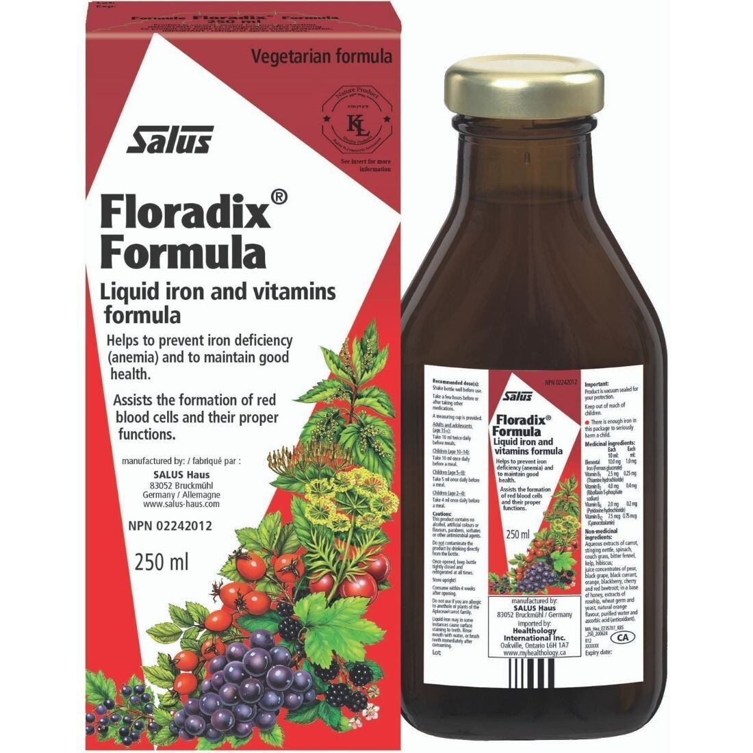 979100 Salus - Floradix Liquid Iron Vegetarian (250ml)