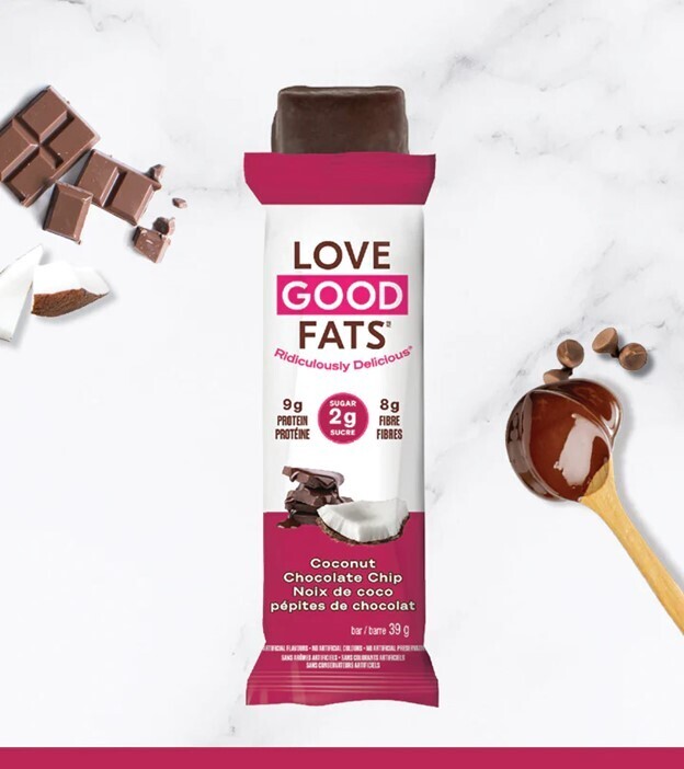 Love Good Fats - Bar - Coconut Chocolate Chip Love Good Fats - Bar - Coconut Chocolate Chip