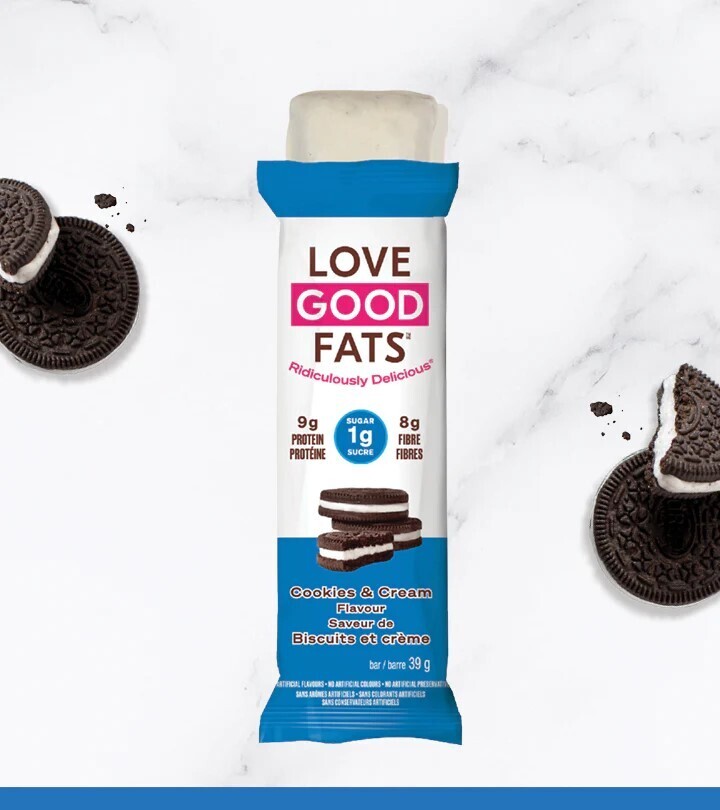520130 Love Good Fats - Bar - Cookies &amp; Cream