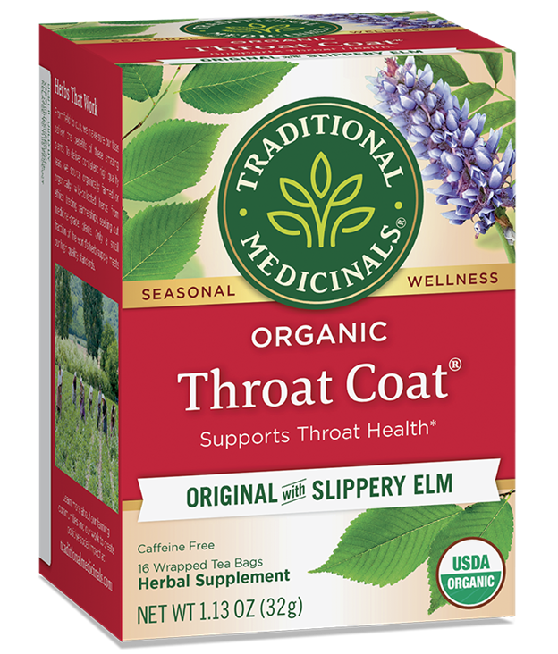 822172 Traditional Medicinals - Throat Coat - Original with Slippery Elm