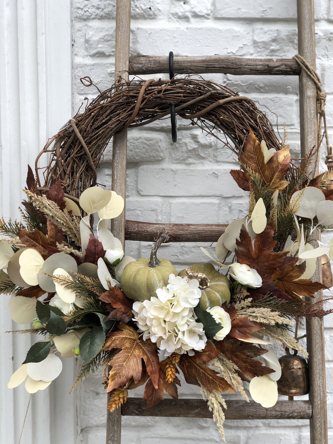 Fall Wreath Hydrangea/pumpkin no. 171