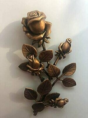 Rose aus Bronze 22cm x 11cm