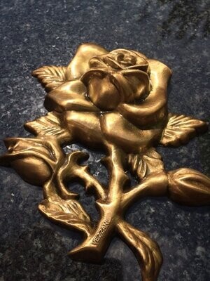 Rose aus Bronze 13cm x 9cm