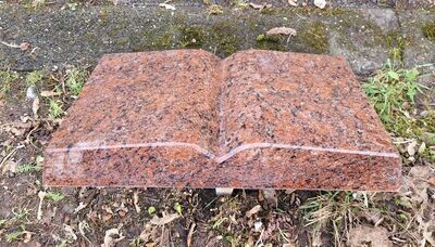 Grabstein in Buchform - Granit Vanga- 40cm x 30cm x 6cm