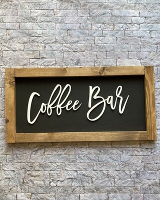 Coffee Bar 24”x12” Sign
