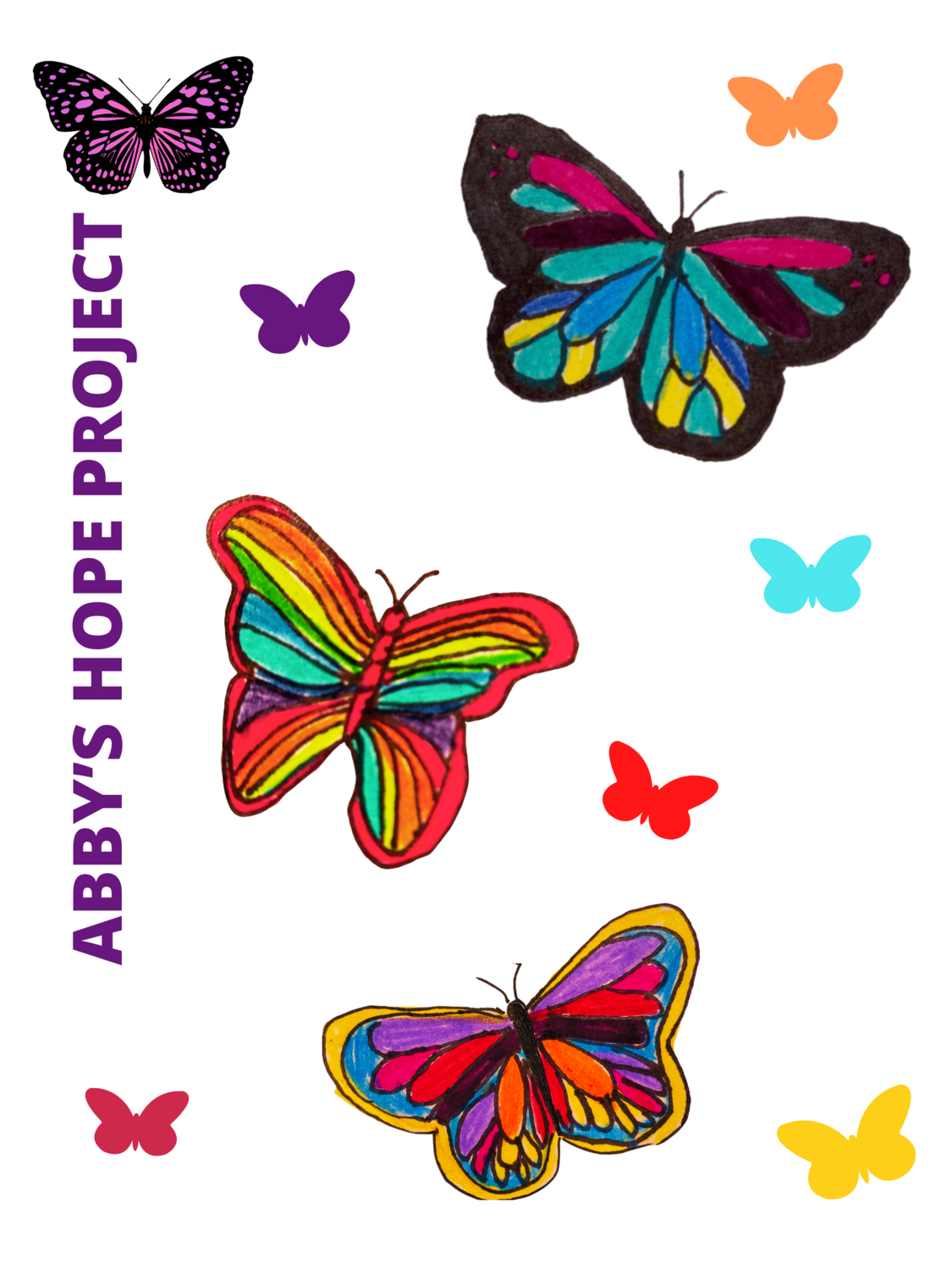 Butterflies Sticker Sheet 4x6