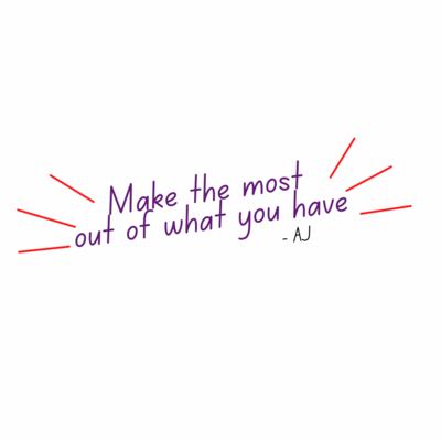 Make the Most Out of What You Have 3x1 Vinyl Sticker