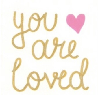 You Are Loved Greeting Card Single