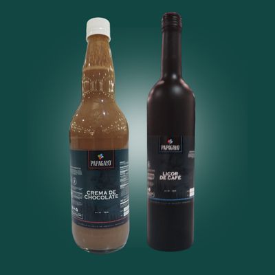 1 Licor de Café Papagayo+ 1 Crema de Chocolate Papagayo