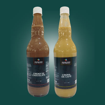 1 Crema de Chocolate + 1 Crema de Café Papagayo 750 ml