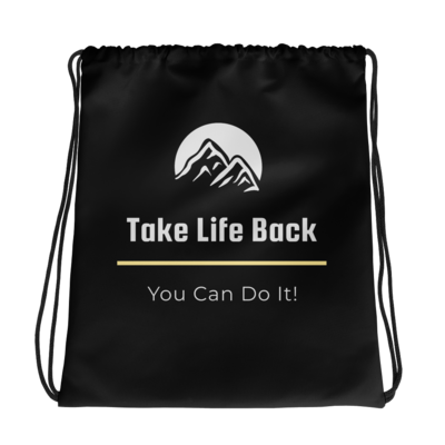 Take Life Back Drawstring bag 