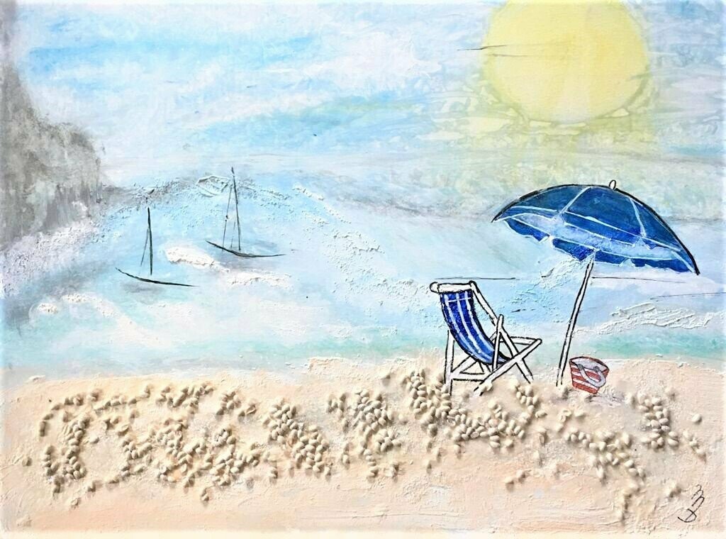 Gemälde von M.D.: Urlaubssehnsucht