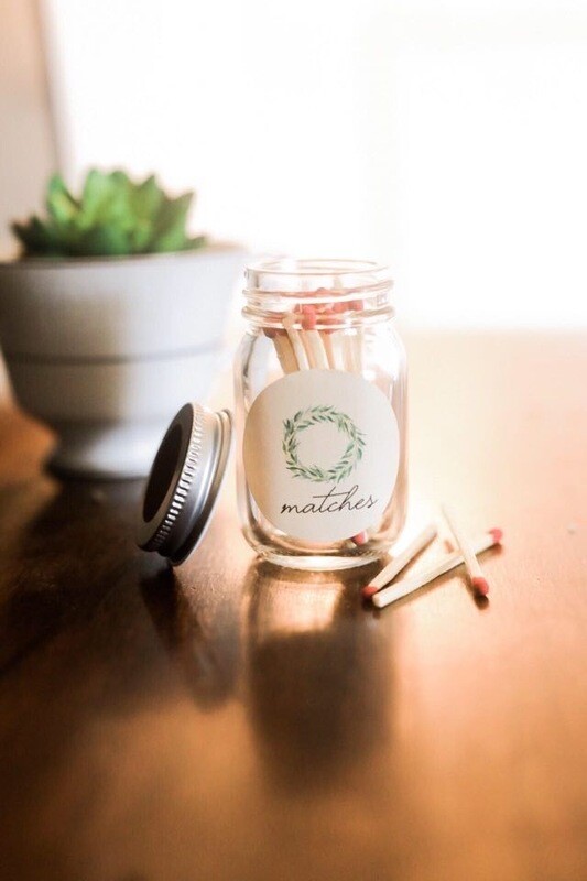 Mini Match Mason Jars