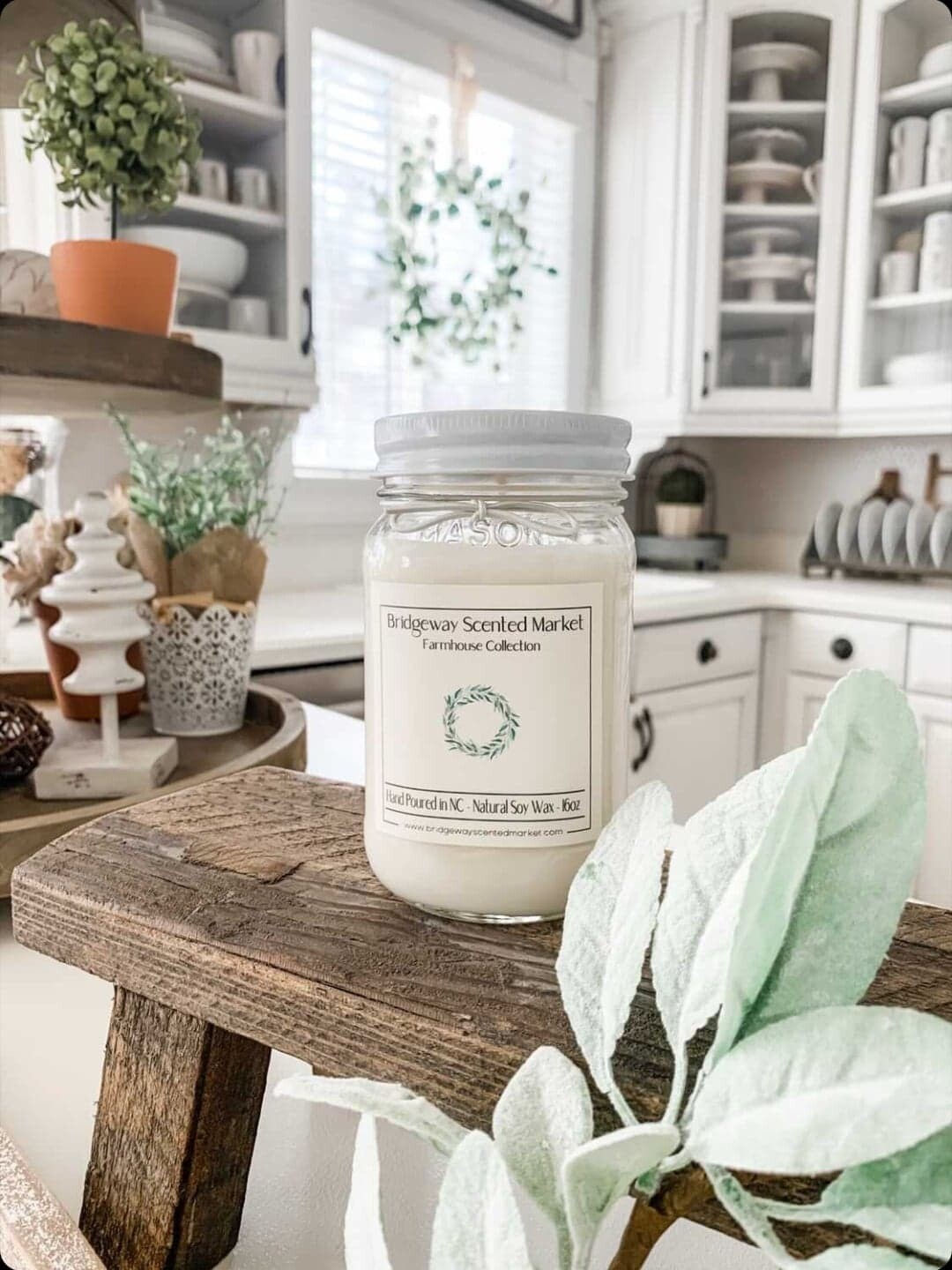 Unscented 16oz Soy Wax Candle