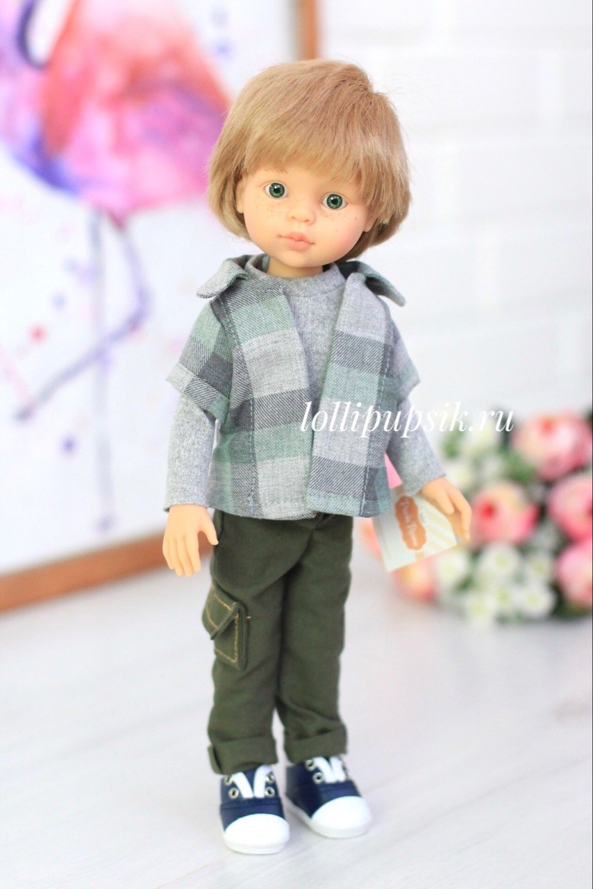 Кукла Паола Рейна мальчик Луис в одежде (Паола Рейна) (в фабричном наряде), 34 см