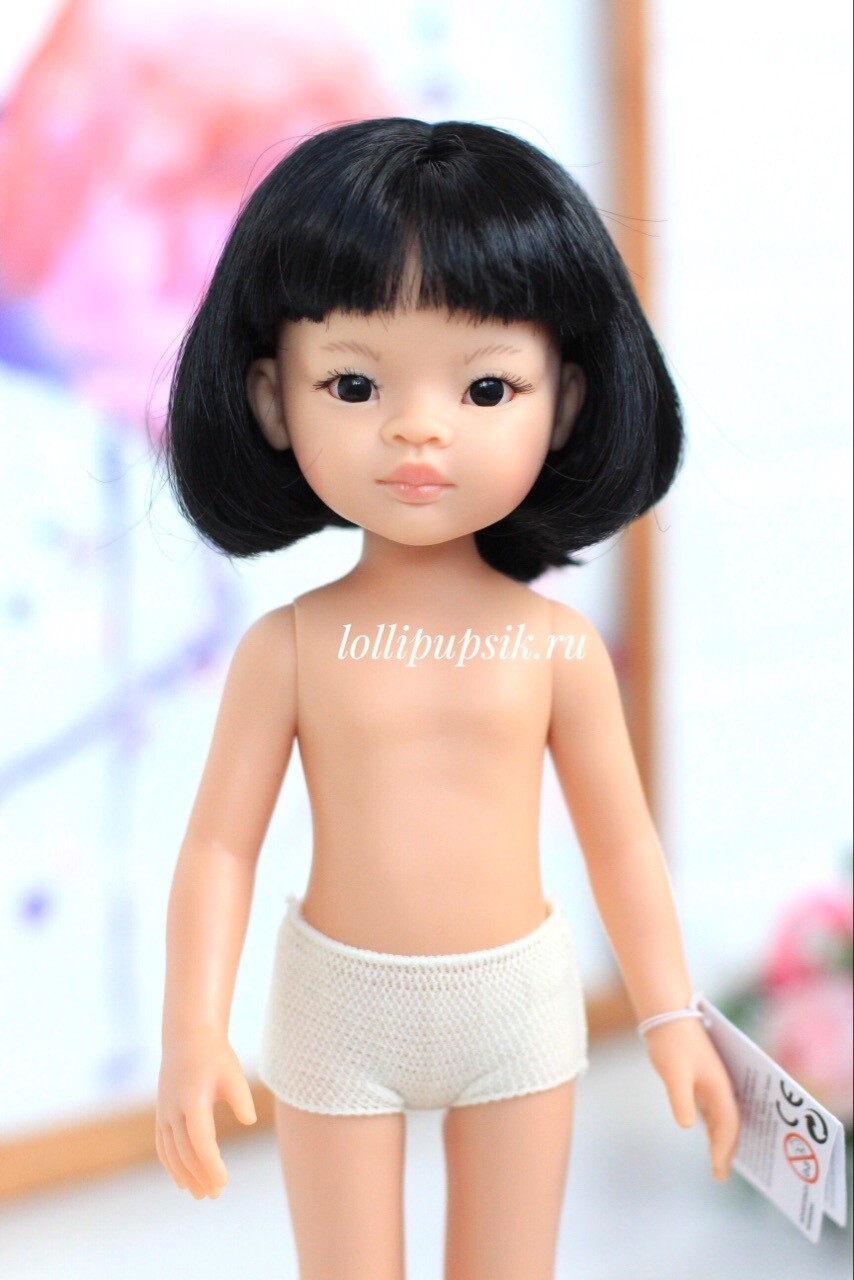 Кукла Лиу с каре без одежды Паола Рейна, 34 см
