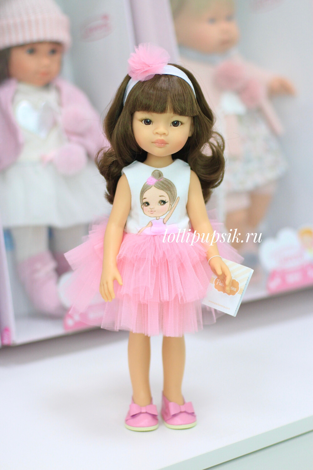 Кукла Мали с челкой в одежде Паола Рейна , 34 см